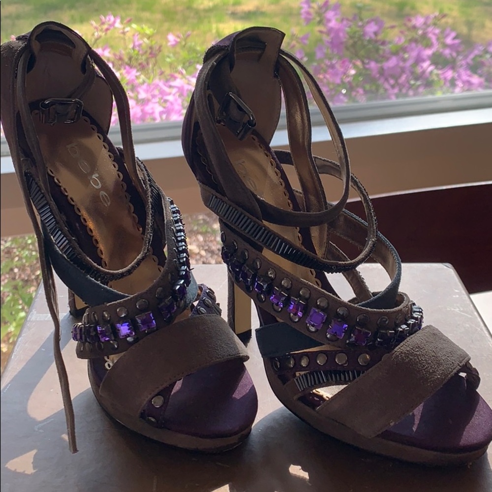 Bebe Crystal High Heels